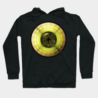 Yellow Glass Eyball Jewel Hoodie